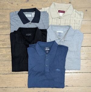 Chaps Navy Polo Shirt - Classic Men's Short-Sleeve